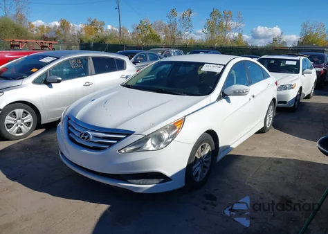 2014 Hyundai Sonata Gls z USA, uszkodzony, nr VIN 5NPEB4AC1EH904479